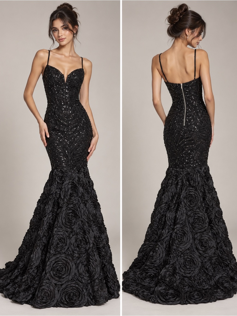Black Sequin Mermaid dress